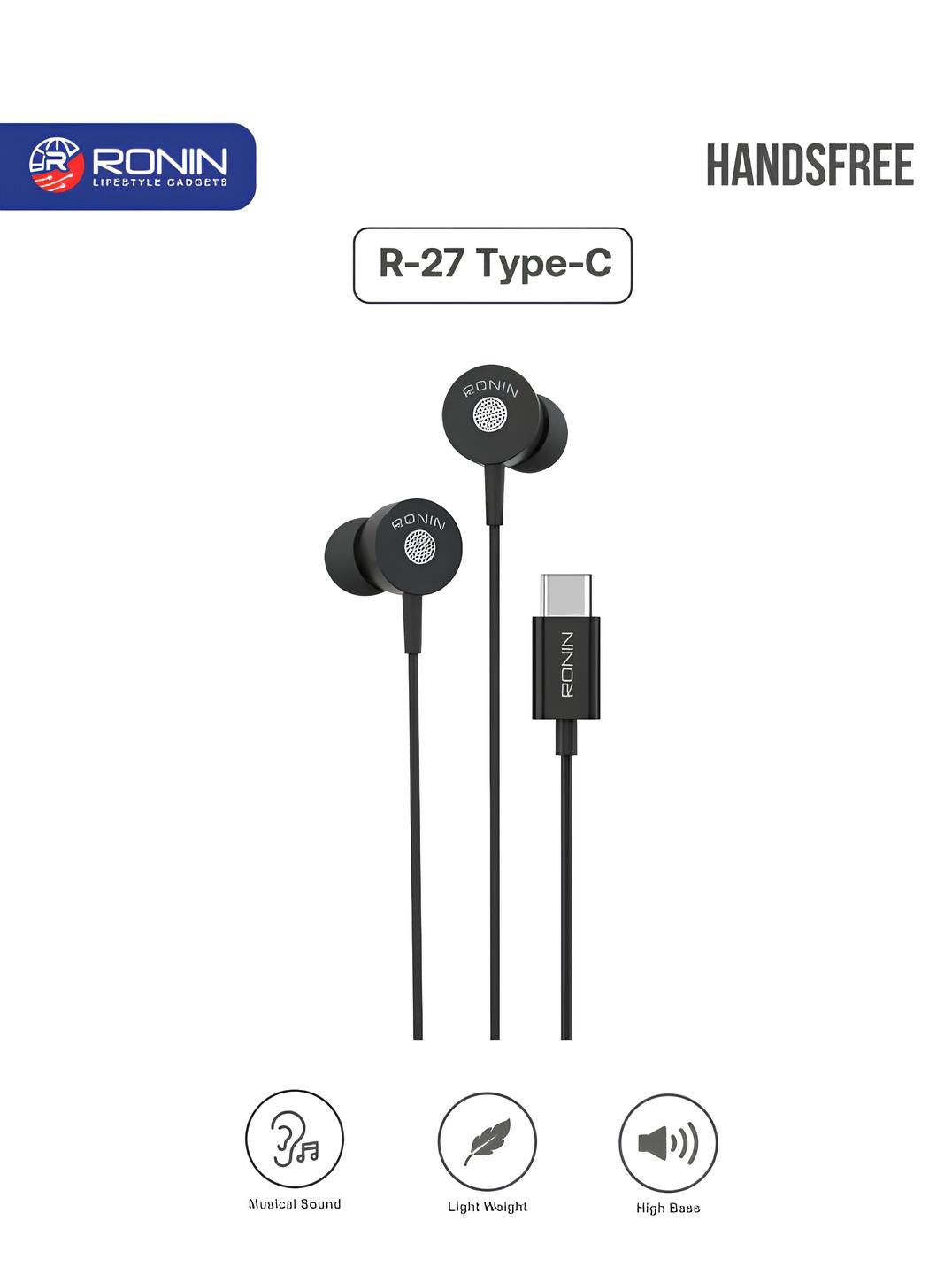 Ronin R-27 Magical Sound Type-C Handsfree